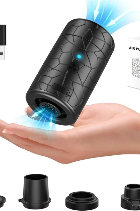 Mini Electric Air Pump For Inflatables Portable Air Mattress Pump Rechargeable Air Pump For Pool Floats Sleeping Pads