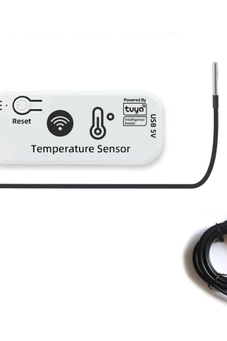 Tuya Smart WiFi /Zigbe Temperature Sensor -20°C to 105°C Remote Monitoring Alarm Alerts Smart Home Thermometer Smart Lif