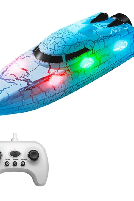 YLR/C 826 2.4G Mini RC Boat RTR 360° Roll Cool Light Waterproof Speedboat Vehicle Model