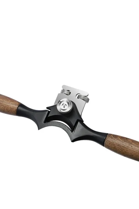 Concave Bottom Spokeshave Woodworking Hand Plane with 40mm Steel Blade and Dual Adjustment Screws Precision Curved Surfa