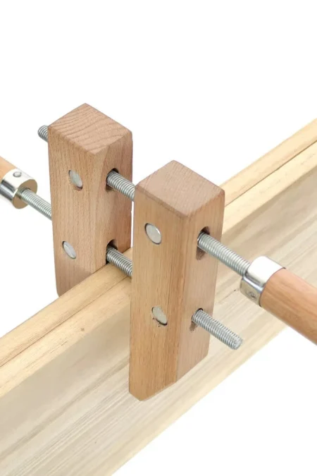 Wood Hand Screw Clamp Adjustable Wooden Handle 8/10 Inch Parallel Jaw Hardwood Construction Professional Woodworking Too
