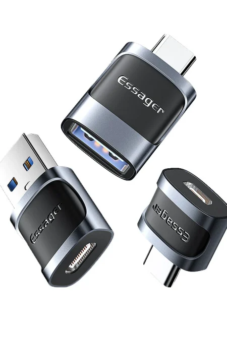 ESSAGER USB to Type-C/Type-C to USB/Type-C to Micro Adapter Converter Compatible with Most Tablets for iPad Pro for Sams