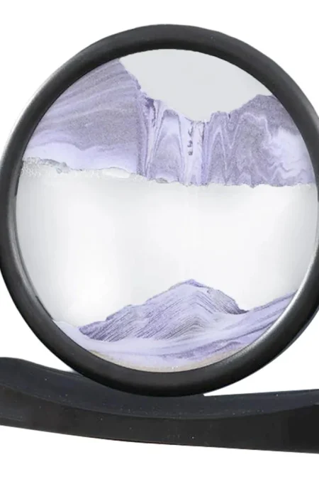 3D Flowing Sand Painting Table Moving Sand Picture High Transparency 360° Rotatable Design Desktop Decor Home Office San