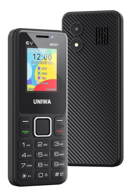 UNIWA MS001 Mini 2G GSM 1.77-inch 4 SIM 4 Standby 1800mAh FM Big Button Real-time Information Reminder Type-C Mobile Pho