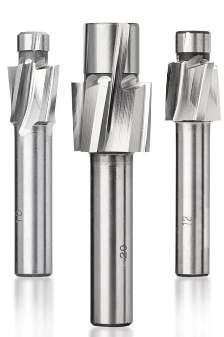HSS-AL Countersink End Mill Set M3 M4 M5 M6 M8 High Speed Precision Milling Cutter for Metal Wood Machining Copper Alumi