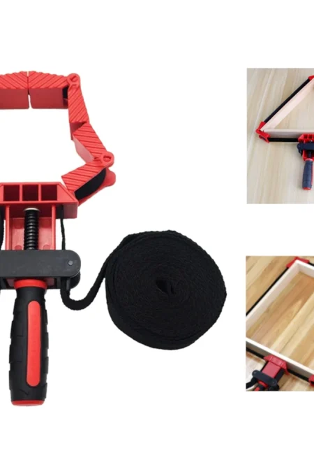 Woodworking Soft Belt Strap Clamp Versatile with Foldable Clamping Blocks Ideal for DIY Projects Round Frame and Irregul