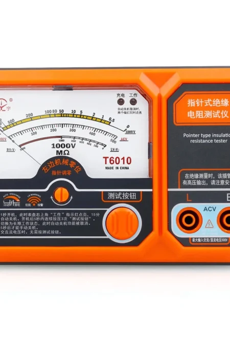T6005 T6010 Insulation Resistance Tester Electronic Megohmmeter 500V 1000V High Accuracy Low Resistance Alarm Profession