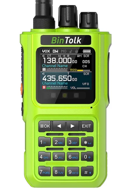 BinTolk BT8000 10W High Power Two Way Radio 256CH Wide Band 18-999MHz Wireless Frequency Copy Type-C Charging Bluetooth