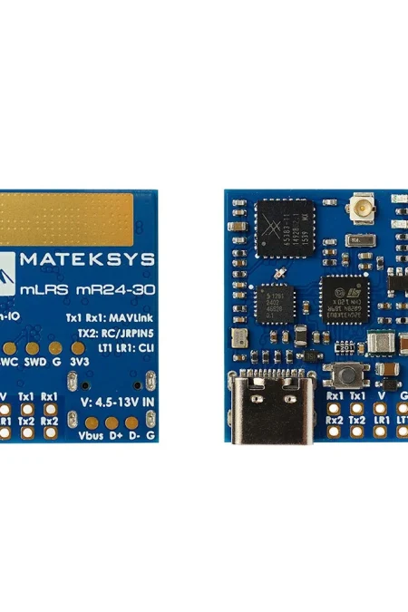 Mateksys MR24-30 mLRS (MAVLink long range system) firmware MAVLink 30dBm RF power 2.4GHz Receiver for FPV Drone