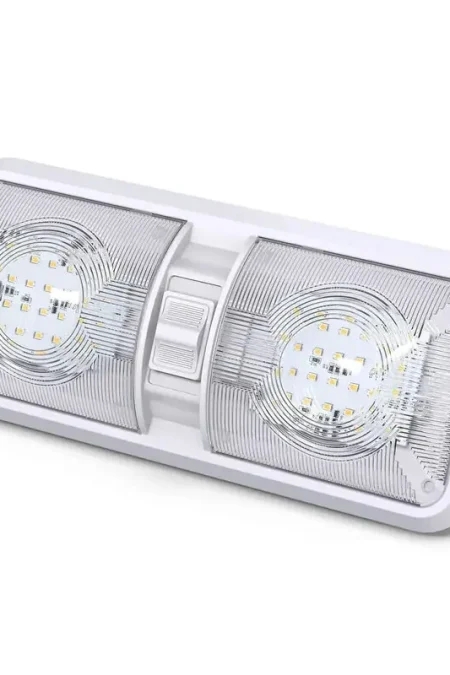 12V 7.5W LED RV Light Camping Light RV LED Light Interior Lamp Ceiling Dome Light with Switch for RV Camper Trailer Boat