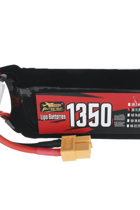 ZOP Power 11.1V 1350mAh 150C 3S LiPo Battery XT60 Plug for RC Drone