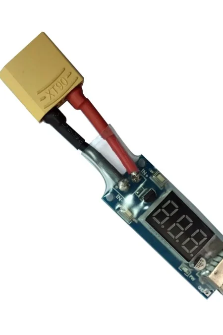 2-8S LiPo Battery Voltage Display Charger Converter XT60 T Plug to Micro USB Board