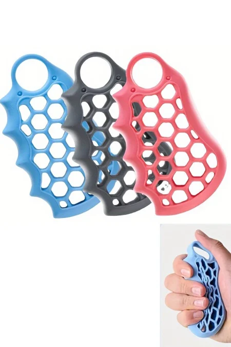 KALOAD 10-50lbs Silicone Grip Device Palm Rehabilitation Training Hand Exercise Grip Circle Fitness Grip Circle Hand Mus