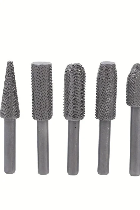 Rotary Grinding Head Steel File Set Double Cut Metal Grinding Woodworking Repair Tools Precision Shank 6mm
