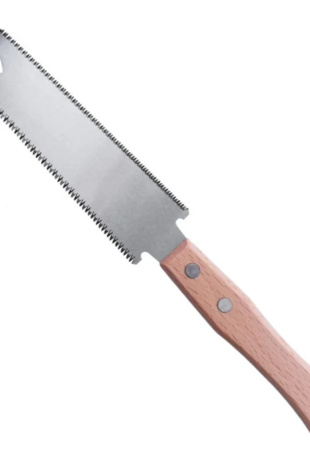 RUITOOL Japanese Style Hand Saw SK5 Flexible Blade Double Edge Sided Pull Saw 12/17 TPI Flush Cut Beech Handle Wood Saw