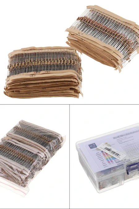 3120pcs 156 Values 1 -10M Ohm 1/4W 5% Carbon Film Resistors Assortment Kit Electronic Components
