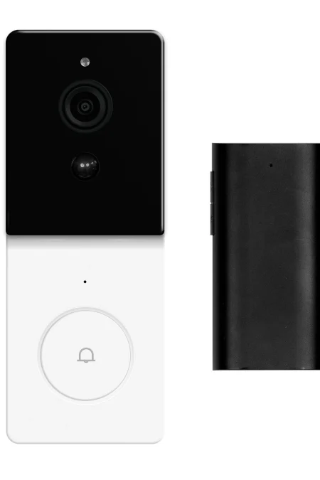 MoesHouse Tuya Smart WiFi Video Doorbell 1080P HD 140° Wide Angle Motion Detection 2-Way Audio IP65 Waterproof 5000mAh B