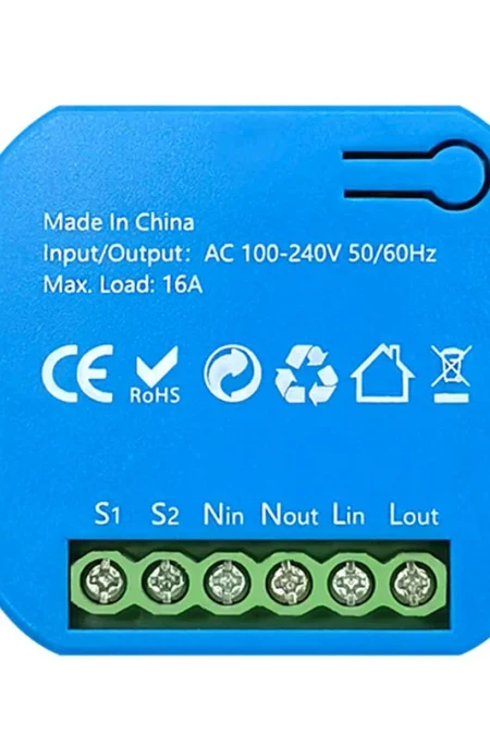 Tuya Mini Zigbe Smart Switch 16A AC 100-240V Support Two-way Ramote Control Energy Monitoring Timing Function Voice Cont