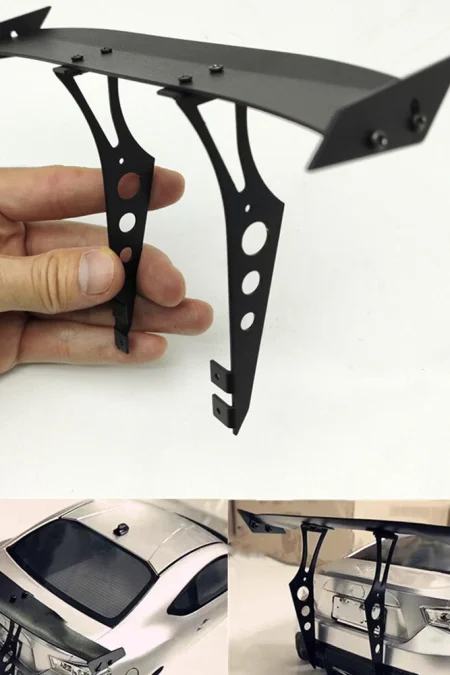 1/10 RC Car Parts Aluminum Tail Wing Spoiler for Tamiya TT02 XV01 HSP 94123 PTG2 YOKOMO HPI D3 D4 D5 Drift Racing On Roa