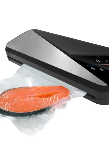 Household Automatic Vacuum Sealer for Food Storage With 80kPa Powerful Suction Digital Display Easy Clean Portable Kitch