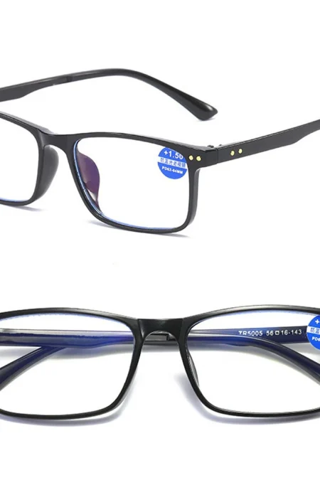 Fashion Anti-blue Light HD Reading Glasses for Men Women Classic Square Comfortable Nose Pad Presbyopia Glasses