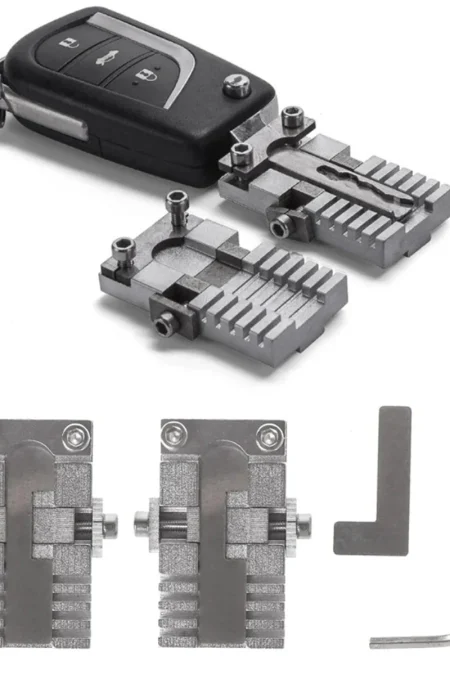 Stainless Steel Universal Key Machine Fixture Clamp Set Precision Key Cutting and Duplicating Tool Ideal for Car Keys an