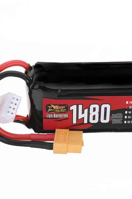 ZOP Power 11.1V 1480mAh 130C 3S LiPo Battery XT60 Plug for RC Drone