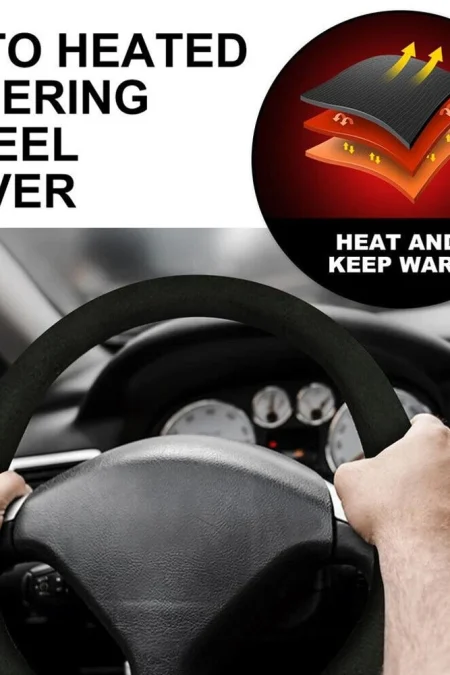 Heated Steering Wheel Protective Cover Universal Car Fast Hand Warmer Car Steering Wheel Heater Auto Parts Hand Warmer