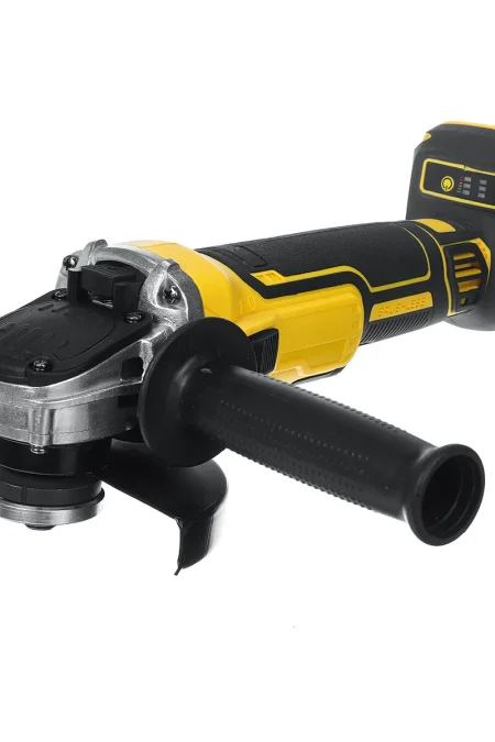 Drillpro 388VF 100mm/125mm Brushless Angle Grinder Wireless Rechargeable Wood Metal Cutting Polishing Tool W/ 1/2 Batter