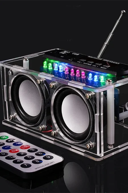 DIY bluetooth Speaker Kit with FM Radio 87.5-108MHZ DIY Soldering Project Practice Electronic Kit Solder Assembly Suppor