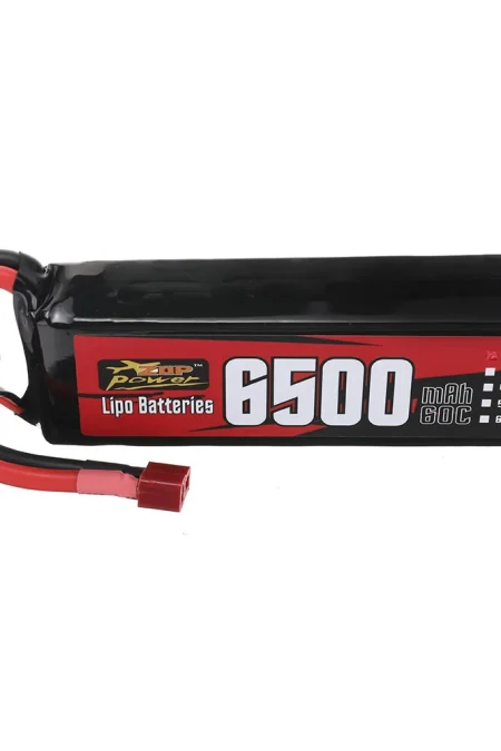 ZOP Power 7.4V 6500mAh 60C 2S LiPo Battery T Plug for RC Car