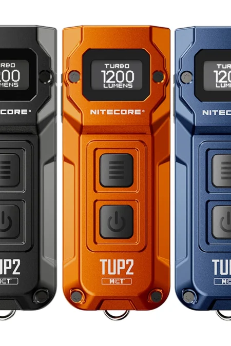 NITECORE TUP2 1200Lumens USB Rechargeable LED Keychain Flashlight With LCD Screen Built-in Li-ion Battery Mini EDC Pocke