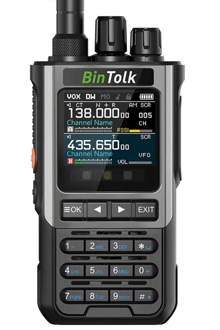 BinTolk BT8200 10W Multi Band Radio Walkie Talkie 256 Channels bluetooth APP Programming NOAA Weather Alert Type-C Charg