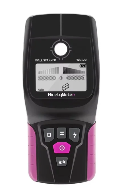 Multifunction Wall Scanner Metal Tester Stud Finder Live Wire Locator 100mm Ferrous Metal 80mm Copper 25mm Wood Compact