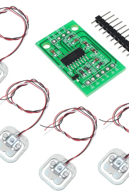 DIY 1pc HX711 AD Module + 4pcs 50KG Body Load Cell Weight Strain Sensor Resistance
