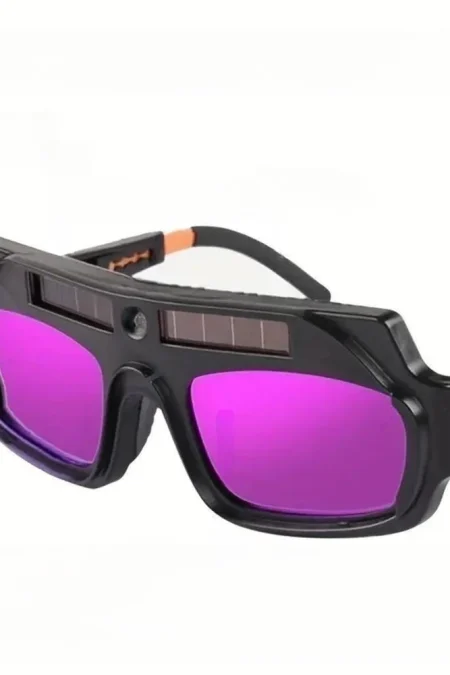 Solar-Powered Automatic Dimming Welding Glasses TIG MIG ARC Suitable Auto Darkening Protective Film Included