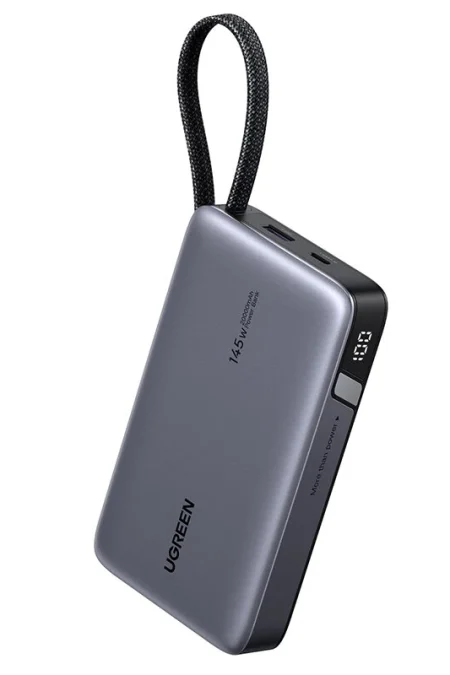 UGreen PB551 145W 72Wh 20000mAh Digital Display Power Bank Come with Type-C Cable External Battery Power Supply with 2 I