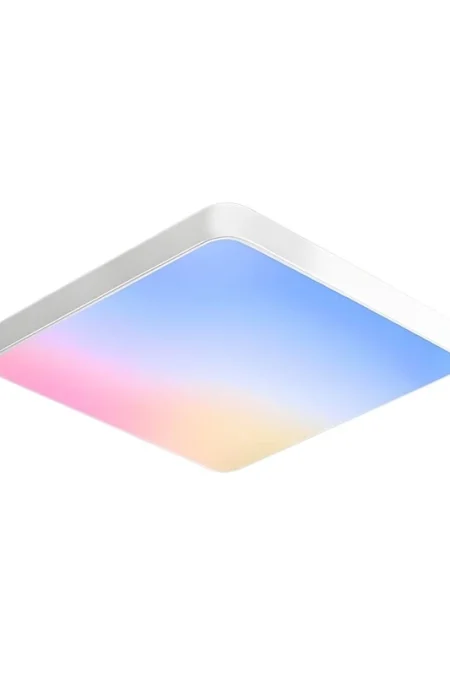 Elfeland 40cm Round/Square LED Ceiling Light RGB Multi-color Adjustable IP40 Dustproof for Home Room Lighting Decoration