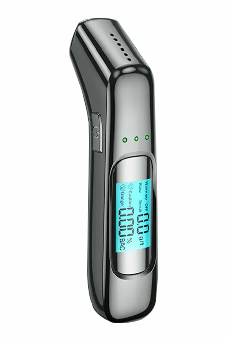2024 Professional Alcohol Tester with Digital LCD Display High Accuracy Drive Personal Breathalyzer Device for Home Outd