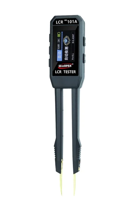 LCR-101A Digital Bridge Tweezers High Precision LCR Meter for SMD Capacitor Resistor Inductor Diode Testing 1.14 Inch Co