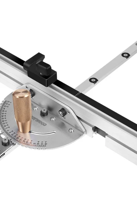ENJOYWOOD Brass Handle 450mm 27 Angle Miter Gauge With Box Joint Jig Track Stop Table Saw Router Miter Gauge Saw Assembl