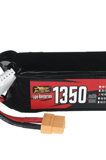 ZOP Power 14.8V 1350mAh 150C 4S LiPo Battery XT60 Plug for RC Drone