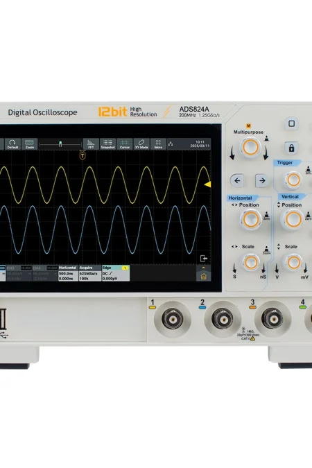 OWON ADS804A ADS814A ADS824A Digital Oscilloscope 70MHz 4Channel 1.25GSa/s 12-bit Vertical Resolution High Res Waveform