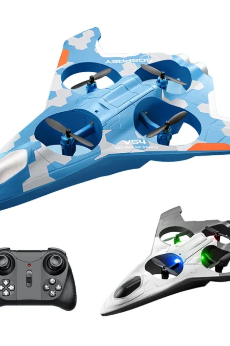 4DRC V54 3-IN-1 Land Sea Air 2.4G EPP Hover Fighter Glider Altitude Hold Mode Remote Control Kids Gifts RC Toys Flying C