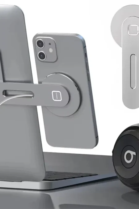 WD10 Magnetic Car Mount Hidden Car Magnetic Navigation Mount Slim&Foldable Desktop Computer Magnetic Phone Holder for iP