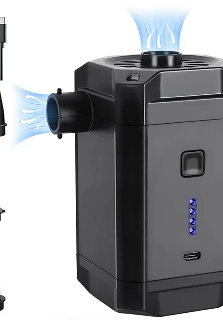 Electric Air Pump Inflator Air Compressor With Rechargeable Battery Portable Wireless For PVC Boat Mattress Inflatable P