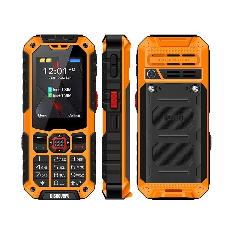 UNIWA S9 Mini 2.4-inch Dual SIM Card Dual Standby 3000mAh FM Big Button Type-C 4G Mobile Phone with Double LED Lights Wa