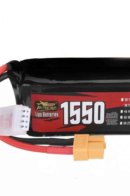 ZOP Power 11.1V 1550mAh 150C 3S LiPo Battery XT60 Plug for RC Drone