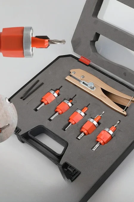 Forstner Bit Set with Edge Banding Punching Pliers Countersink Drill Bit Woodworking Screw Extractor Demolition Wood Dri