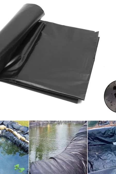HDPE PVC Garden Fish Pond Liner Anti-Seepage Waterproof Heavy Duty Membrane Reinforced Landscaping Furniture Dust Cover